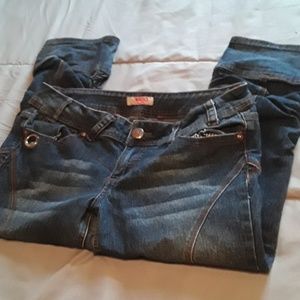 XOXO Capri Distressed pants Jeans Denim